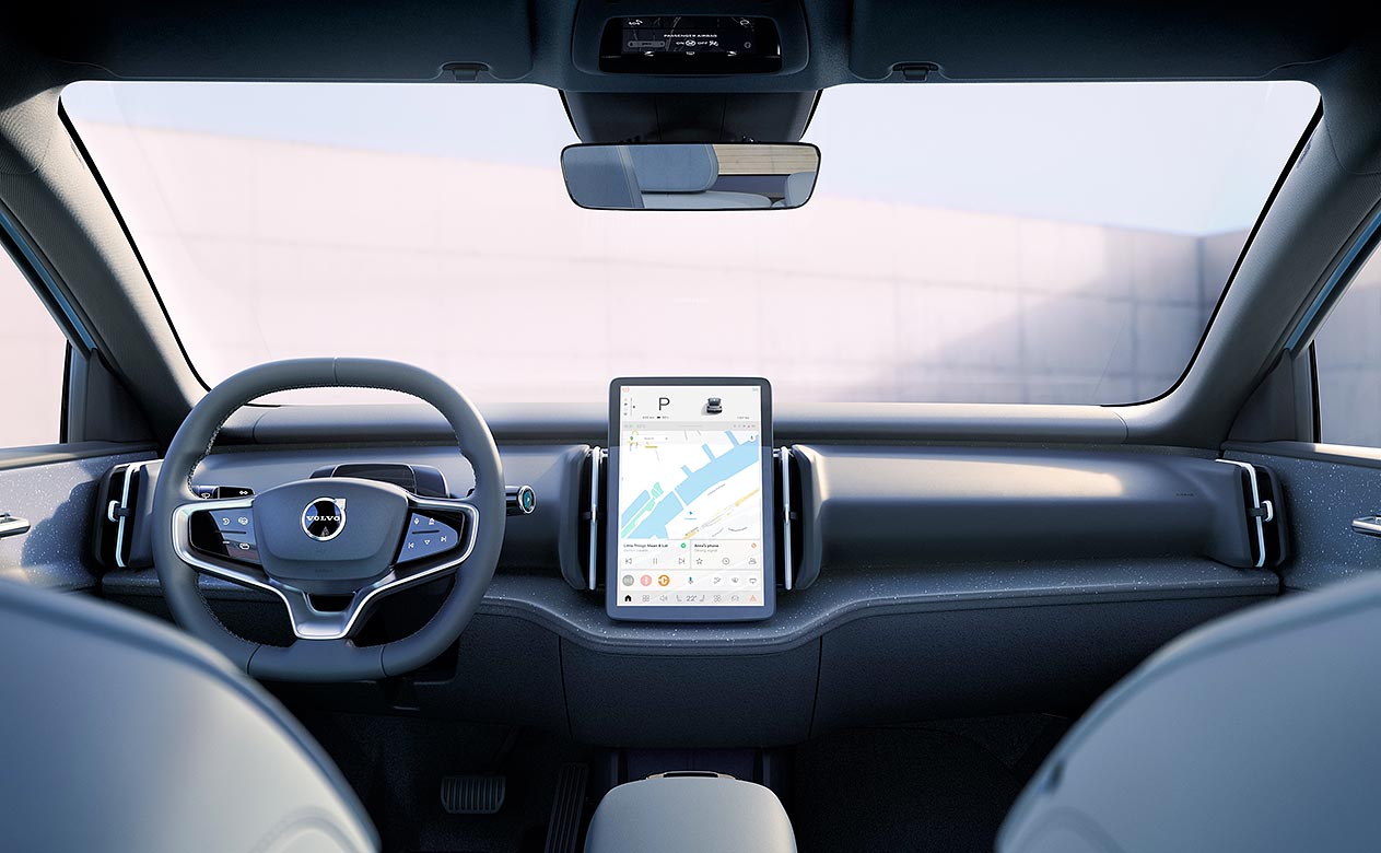 Volvo EX30 interior cabin overview